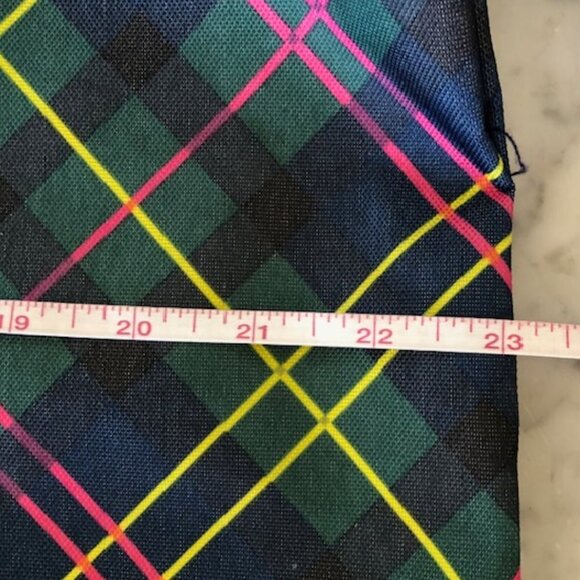 TALBOTS Tartan Plaid Extra Large Market Tote Reusable Shopping Bag - Picture 13 of 15